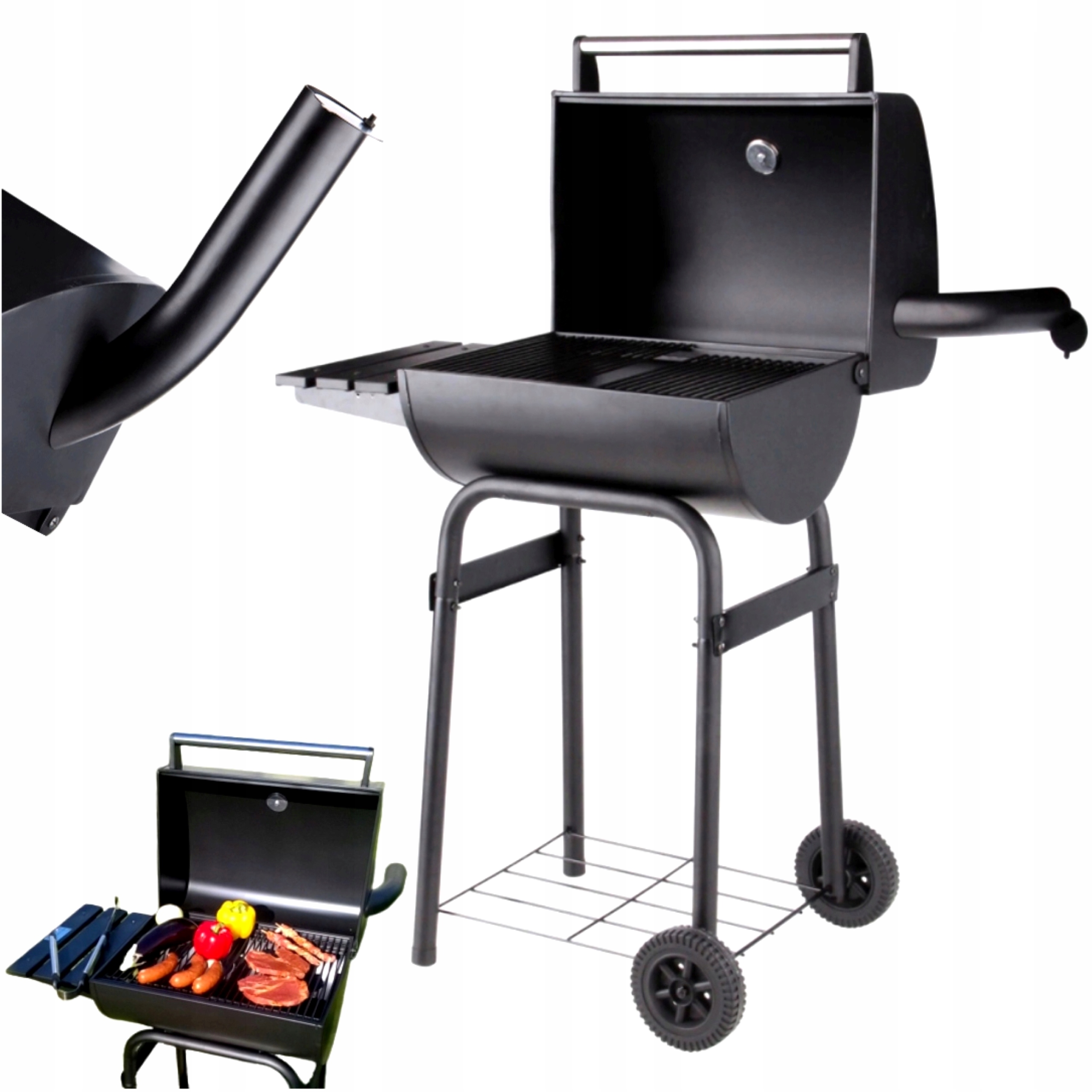 Grill węglowy z pokrywą LUND 99902 – Idealny do ogrodowych uczt