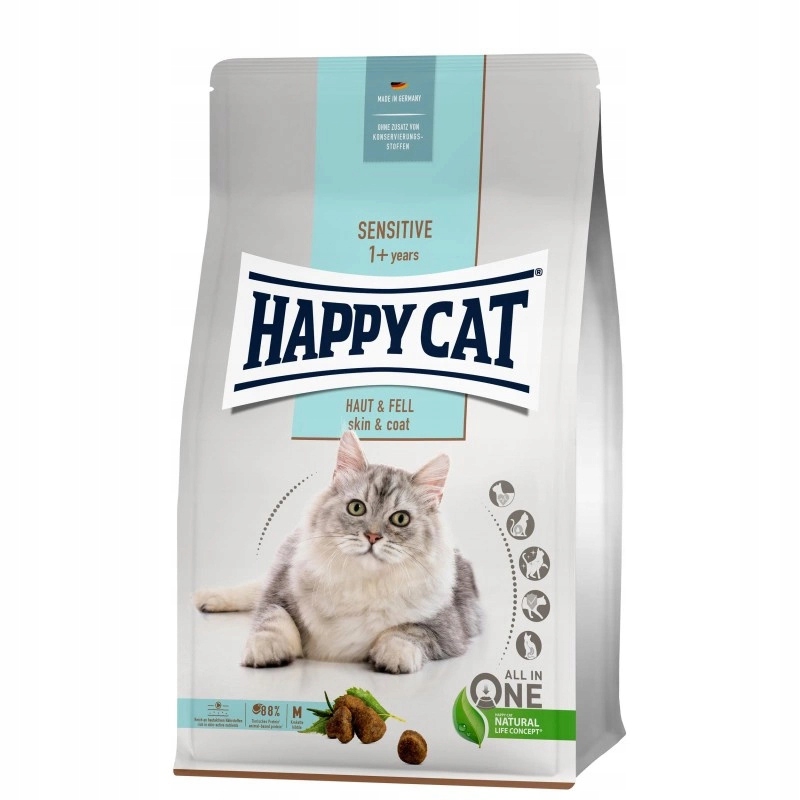 Happy Cat Sensitive Skin & Coat – Zdrowa karma dla dorosłych kotów