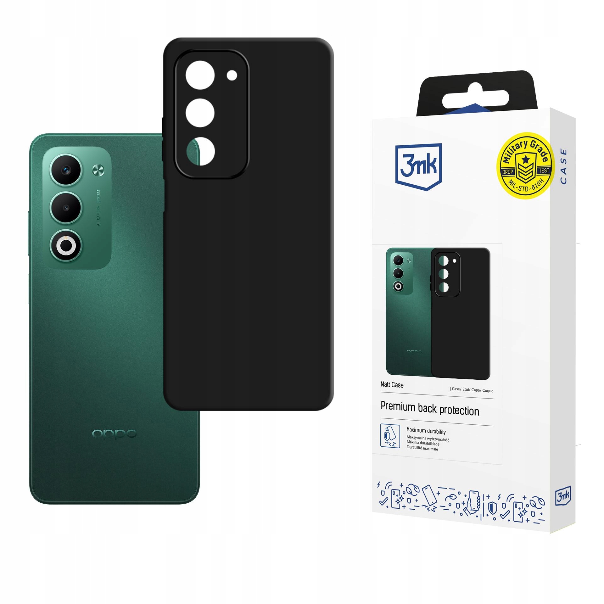 Oppo A5 5G/ A5M - 3mk Matt Case – Ochrona Twojego telefonu w nowoczesnym stylu