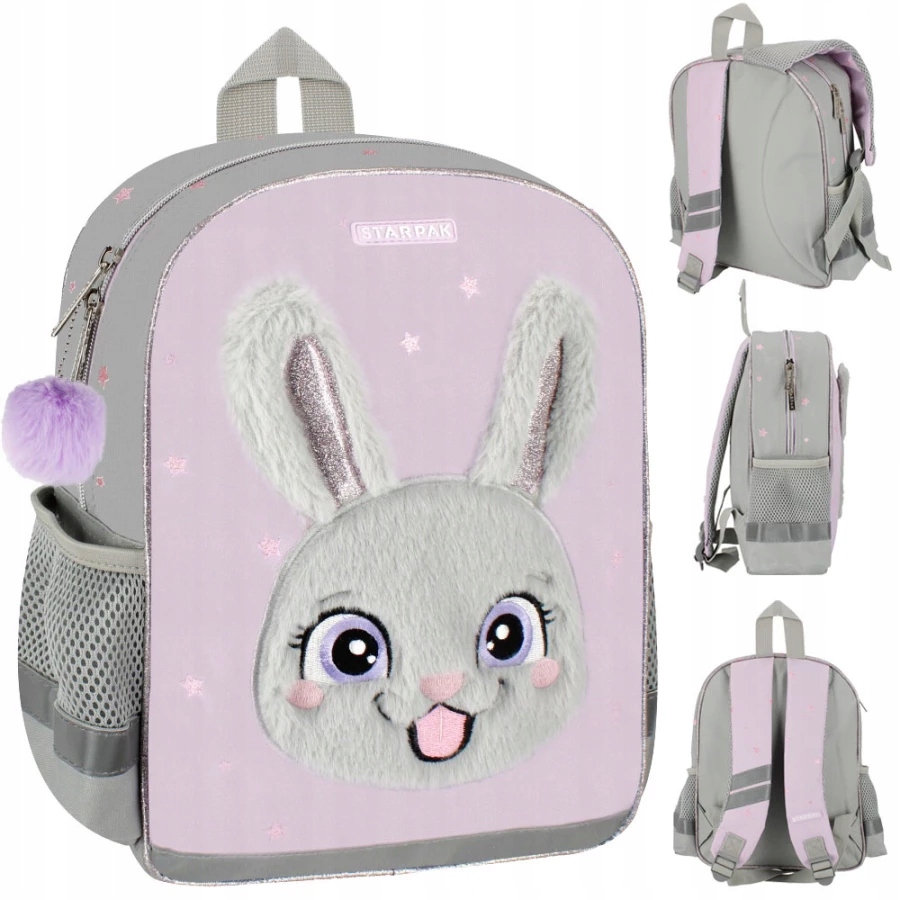 Plecak S-Mid Królik Liliowy STARPAK – Idealny towarzysz dla Twojego dziecka