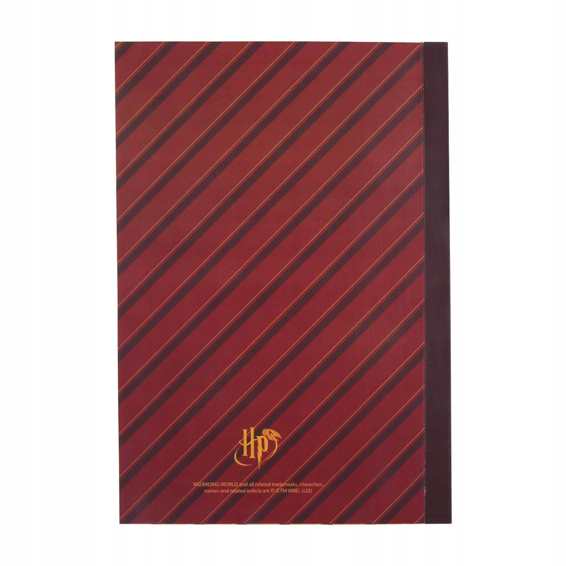 Motyw Gryffindor – bordowo-czarne barwy z logo i gryfem