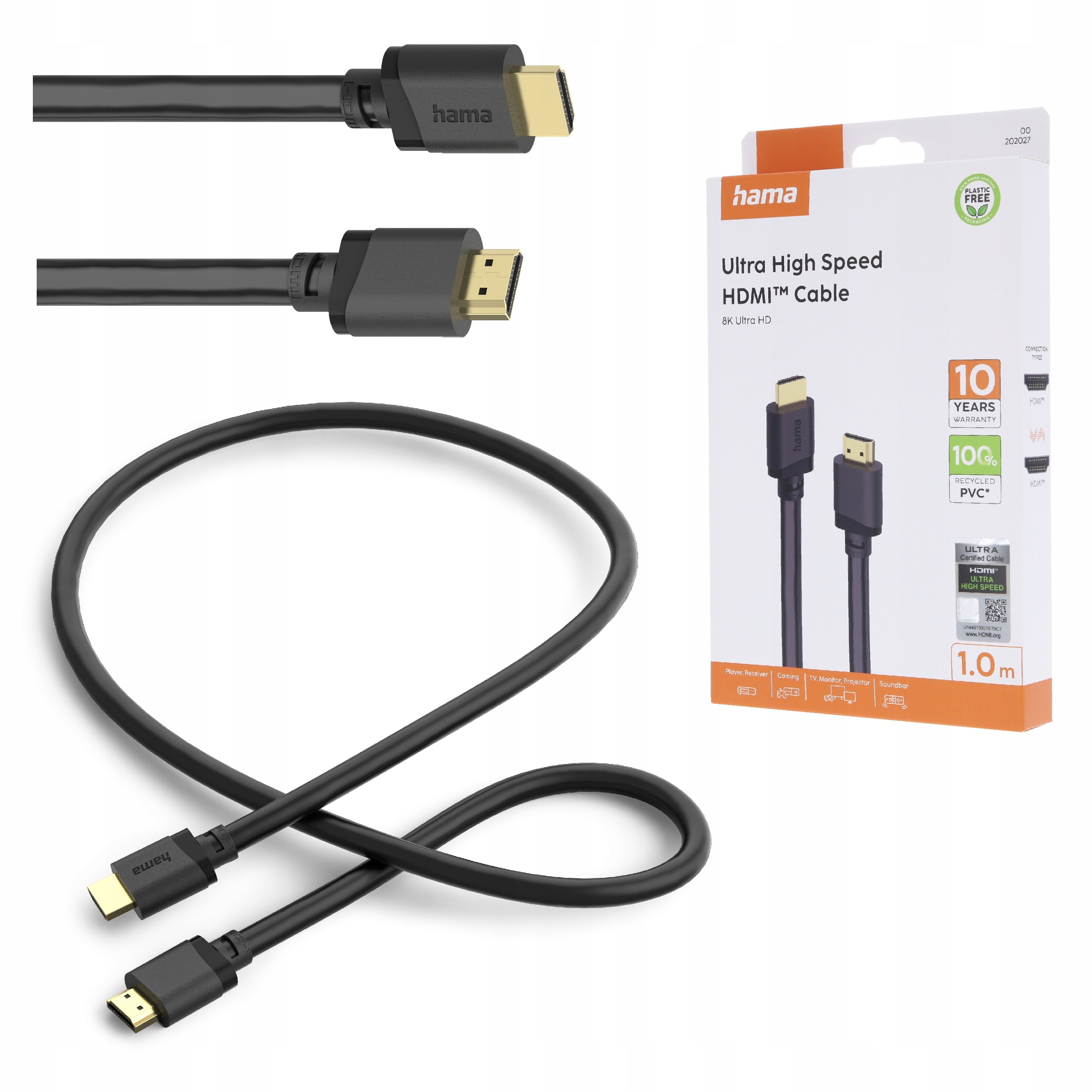 Kabel Ultra High Speed HDMI™ 1m – Idealne połączenie dla Twojego sprzętu multimedialnego