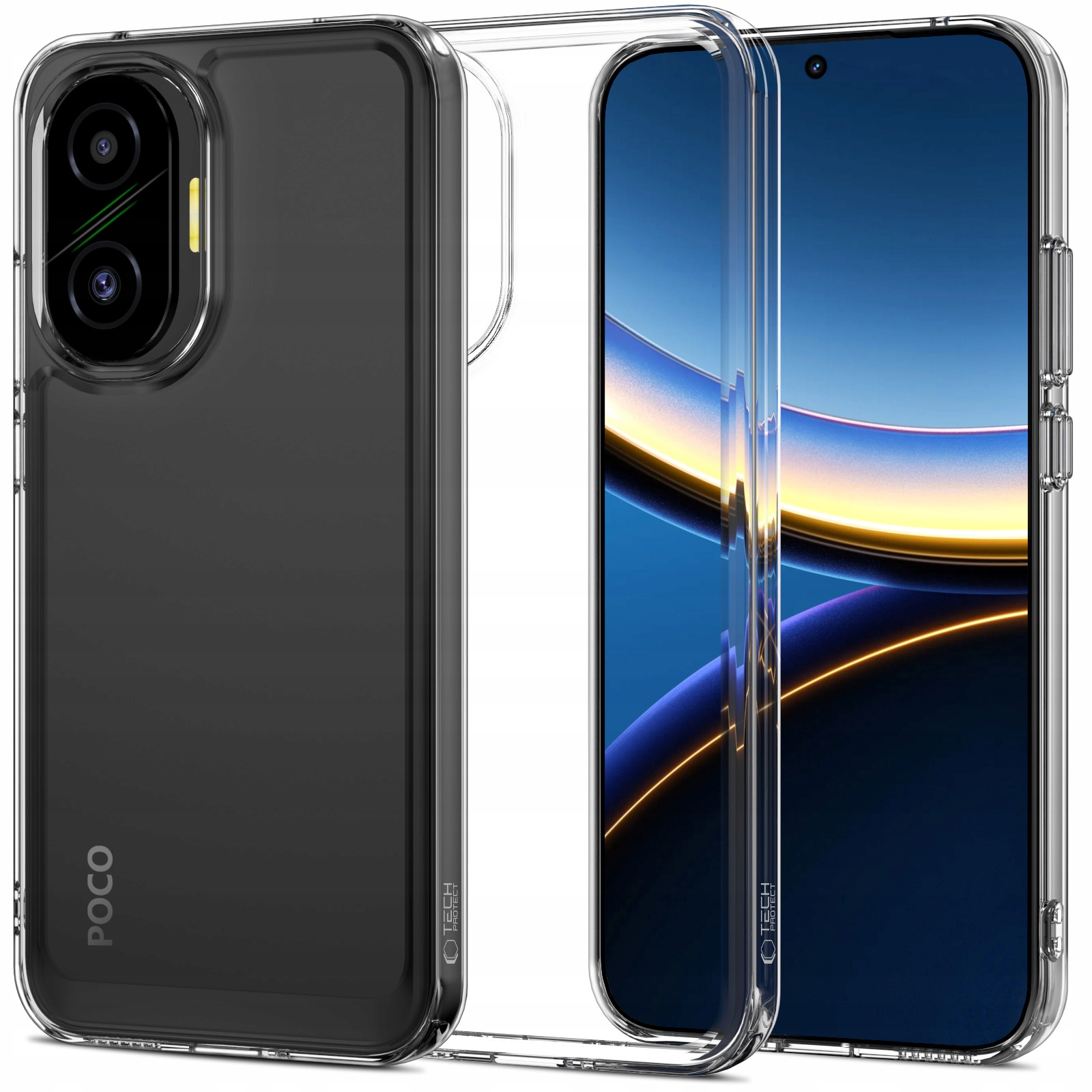 TECH-PROTECT FLEXAIR HYBRID XIAOMI POCO F7 5G CLEAR – Elegancka ochrona dla Twojego smartfona