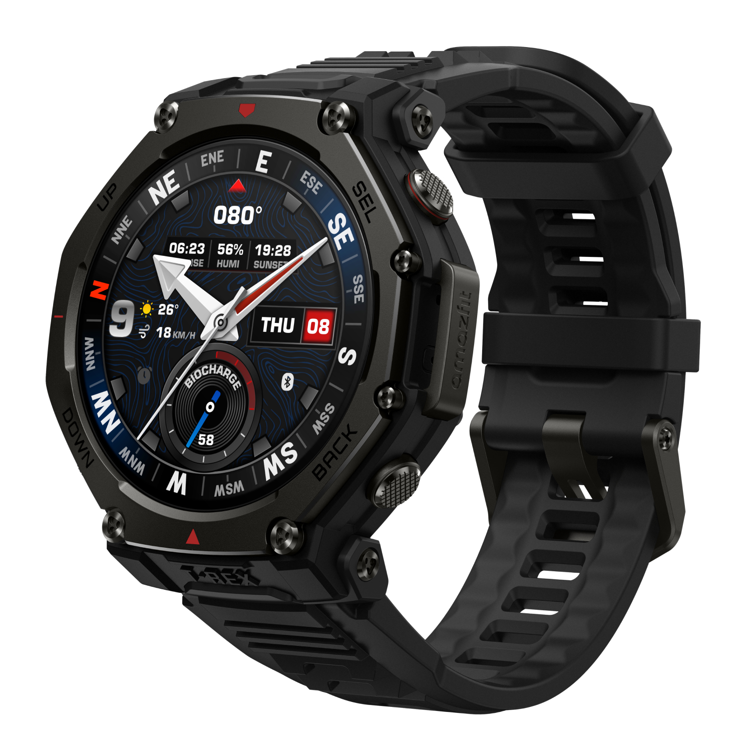 Amazfit T-Rex 3 Pro 44mm Tactical Black – Twój niezawodny towarzysz przygód