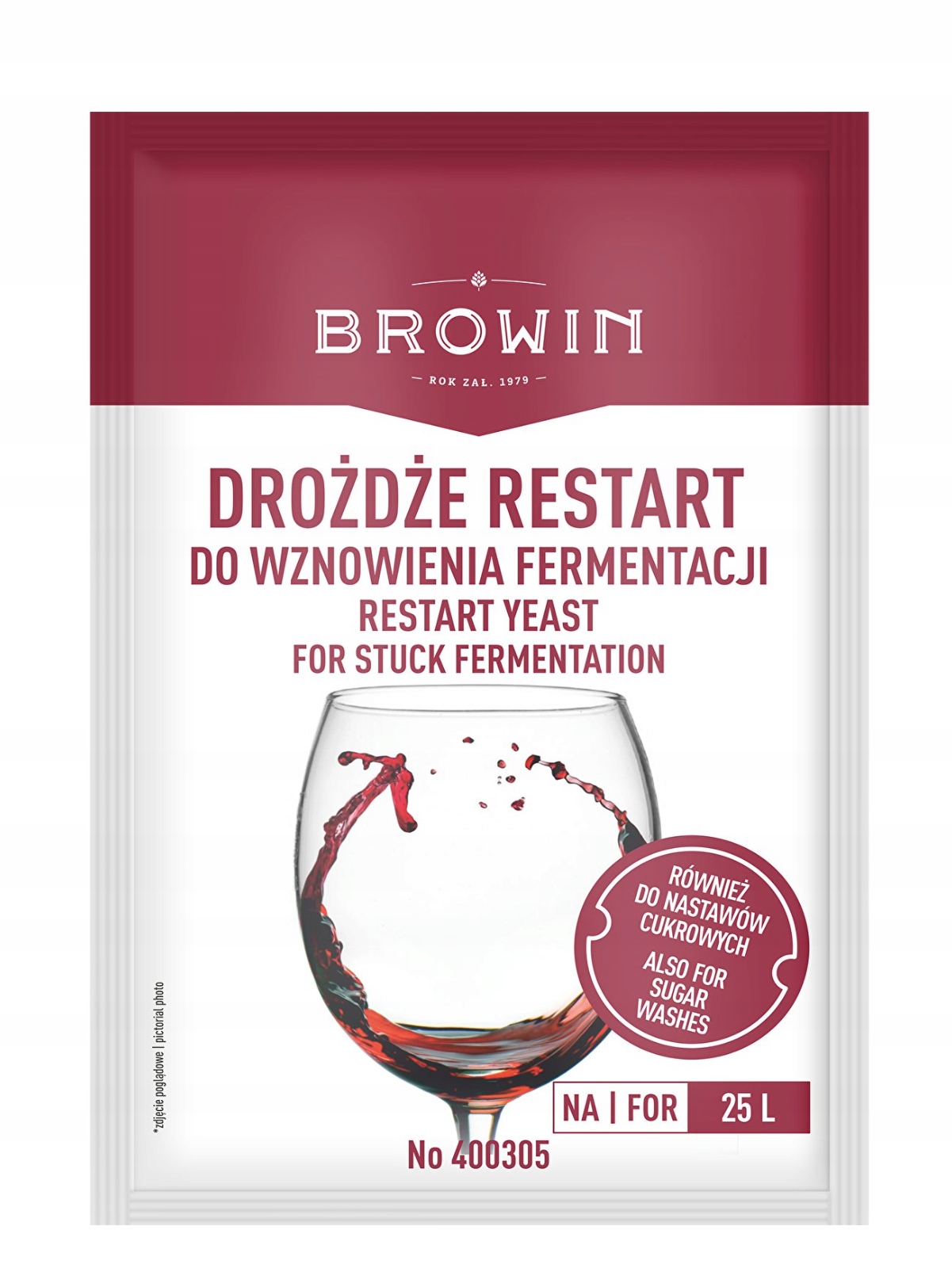 Drożdże RESTART do wina zacieru na 25l – Idealne rozwiązanie dla Twojego wina