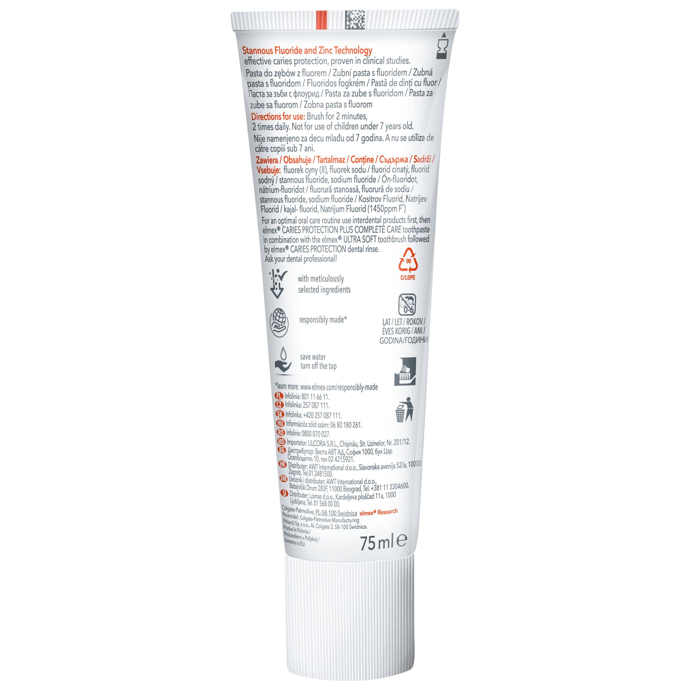 Pasta do zębów elmex Caries Plus Complete Care 75ml – Kompleksowa ochrona jamy ustnej