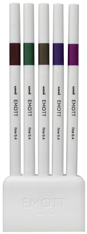 Cienkopisy Emott fineliner 5 szt. – Kolorowe narzędzie do kreatywności