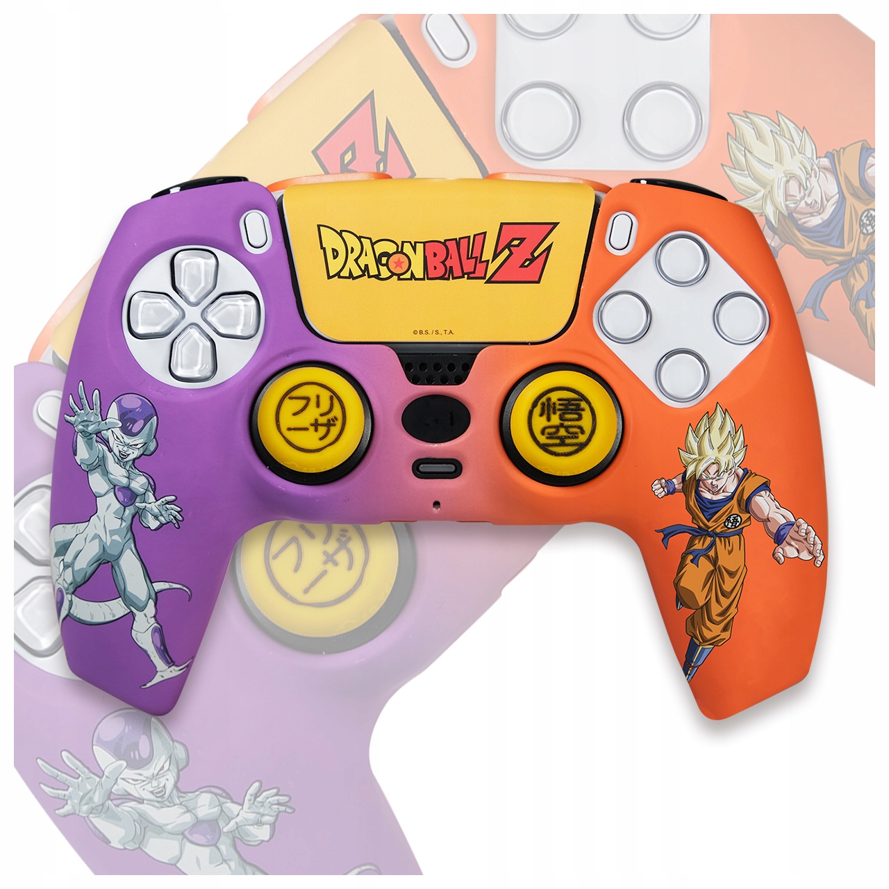 Zestaw gamingowy Blade Kit Sticker+ Grips+ Hard Skin Dragon Ball Enemies do PS5 – Personalizuj swój kontroler