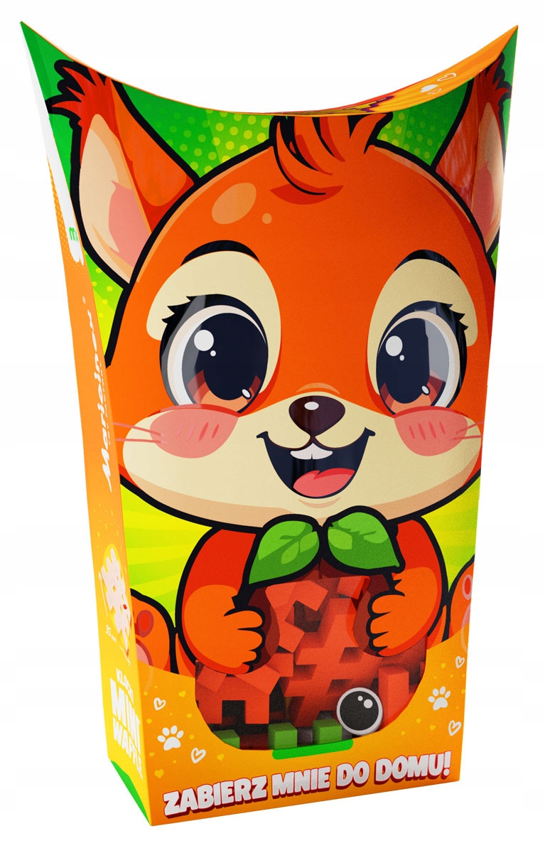 Klocki wafle mini PocketPets Wiewiórka – Kreatywna zabawa dla dzieci