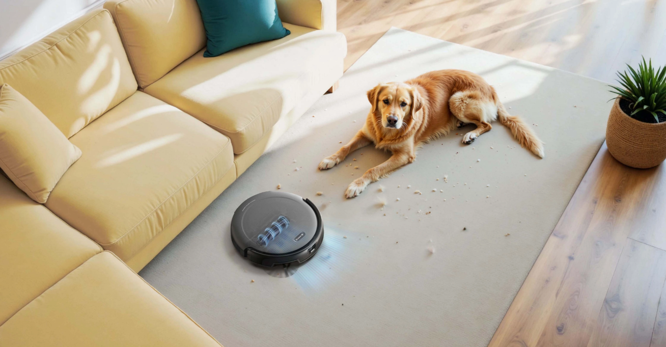 Moc ssąca 4000 Pa – Doskonałe odkurzanie sierści i brudu