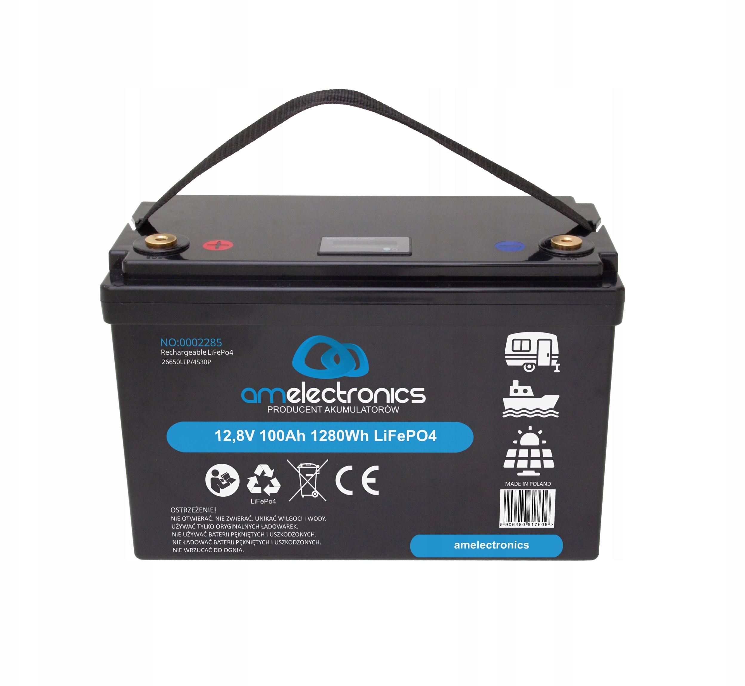 Akumulator 12,8V 100Ah LiFePo4 – Nowoczesne zasilanie dla Twojej firmy