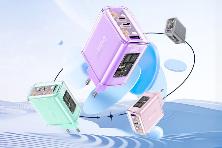 Ładowarka GaN o mocy do 65 W Acefast (A45)