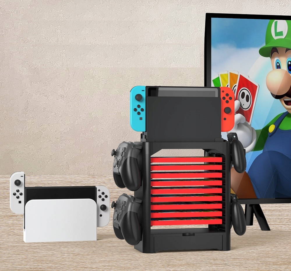 Organizer Stojak Podstawka Na Konsolę, Pady, Akcesoria I Gry Nintendo Switch / Switch OLED NS153 – Idealne rozwiązanie dla każdego gracza