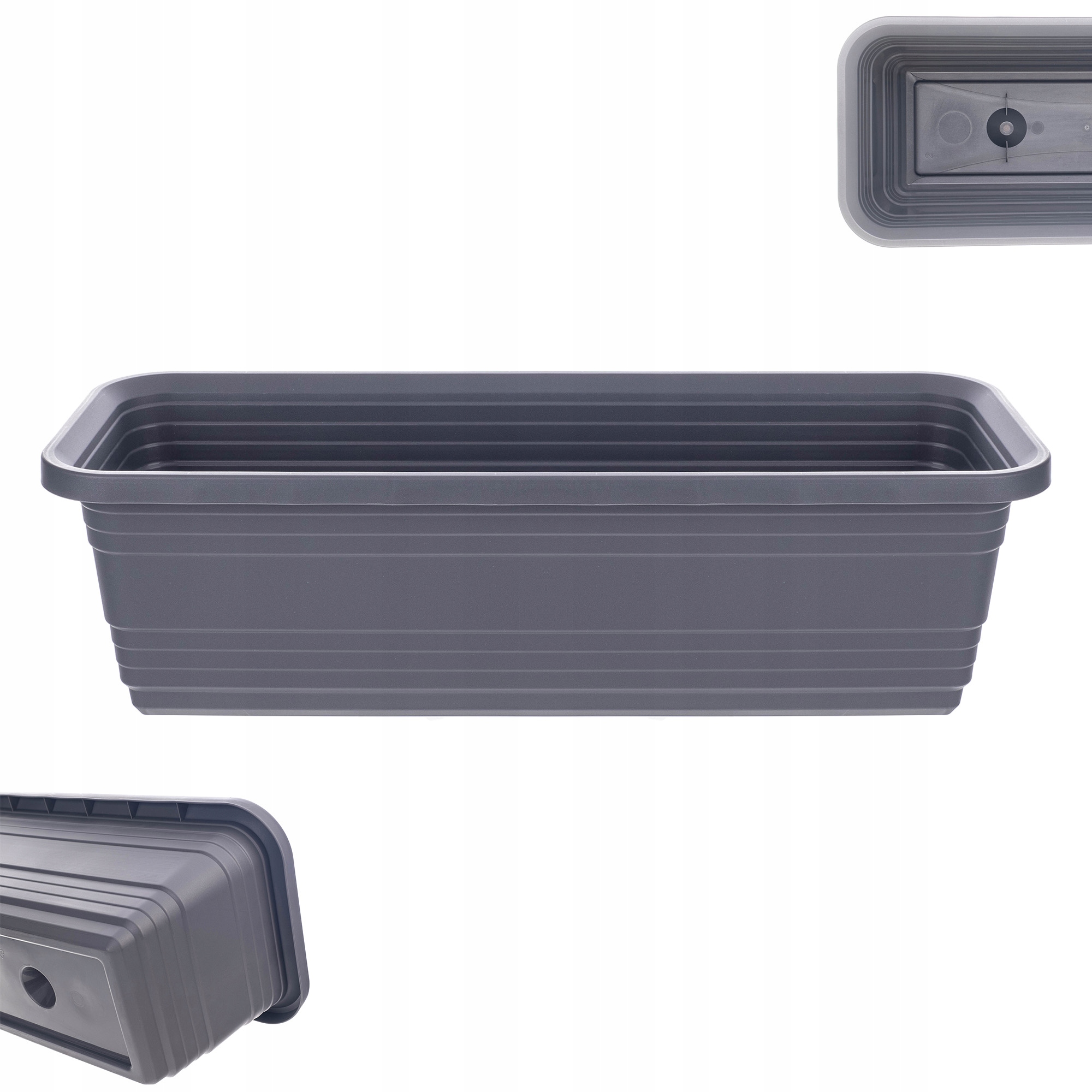 KADAX Skrzynka Balkonowa Doniczka Donica 50cm Antracyt – Idealny wybór dla Twojego balkonu