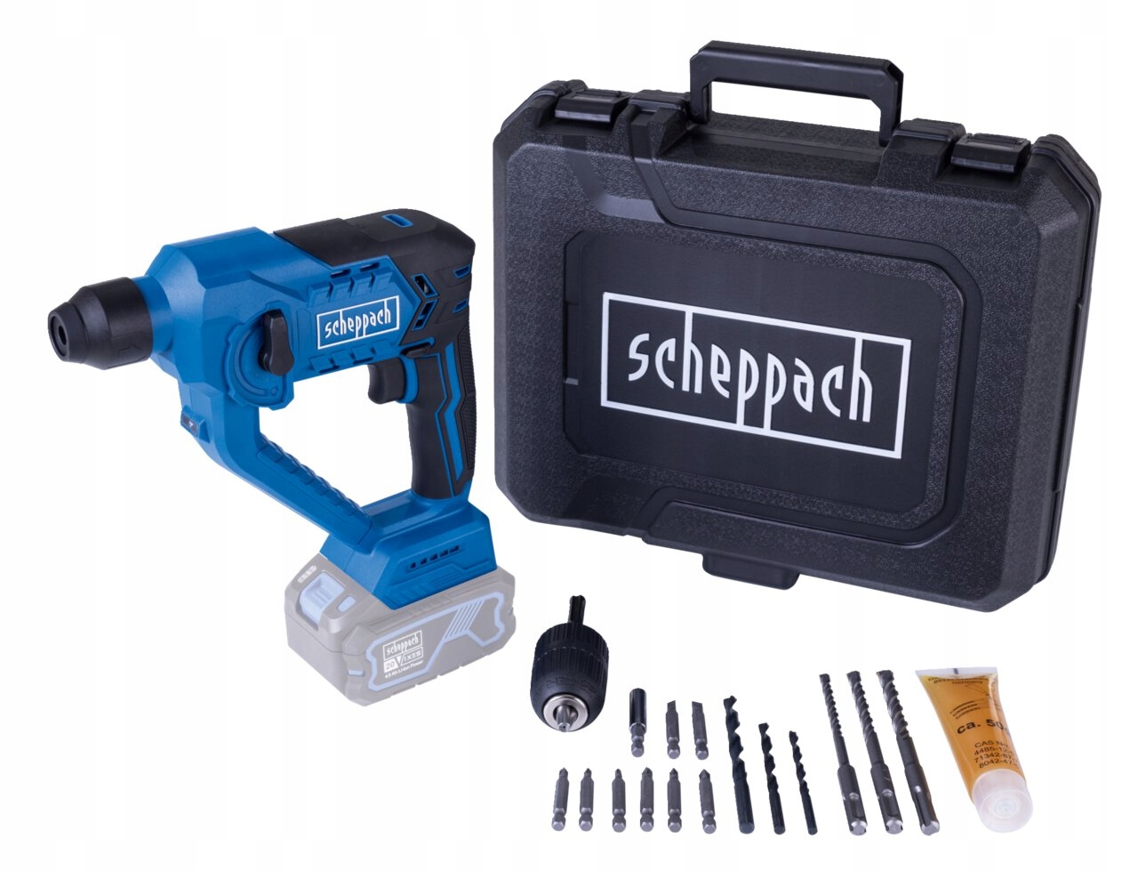 Młotowiertarka C-RHD130-X 20 V IXES Scheppach – Twoje wszechstronne narzędzie do wiercenia