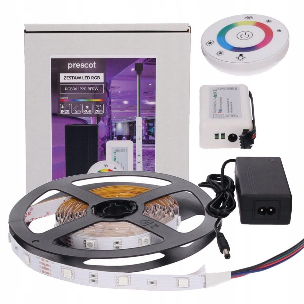 Taśma LED Prescot RGB36-IP20-RFRW – Oświetlenie dekoracyjne dla każdego