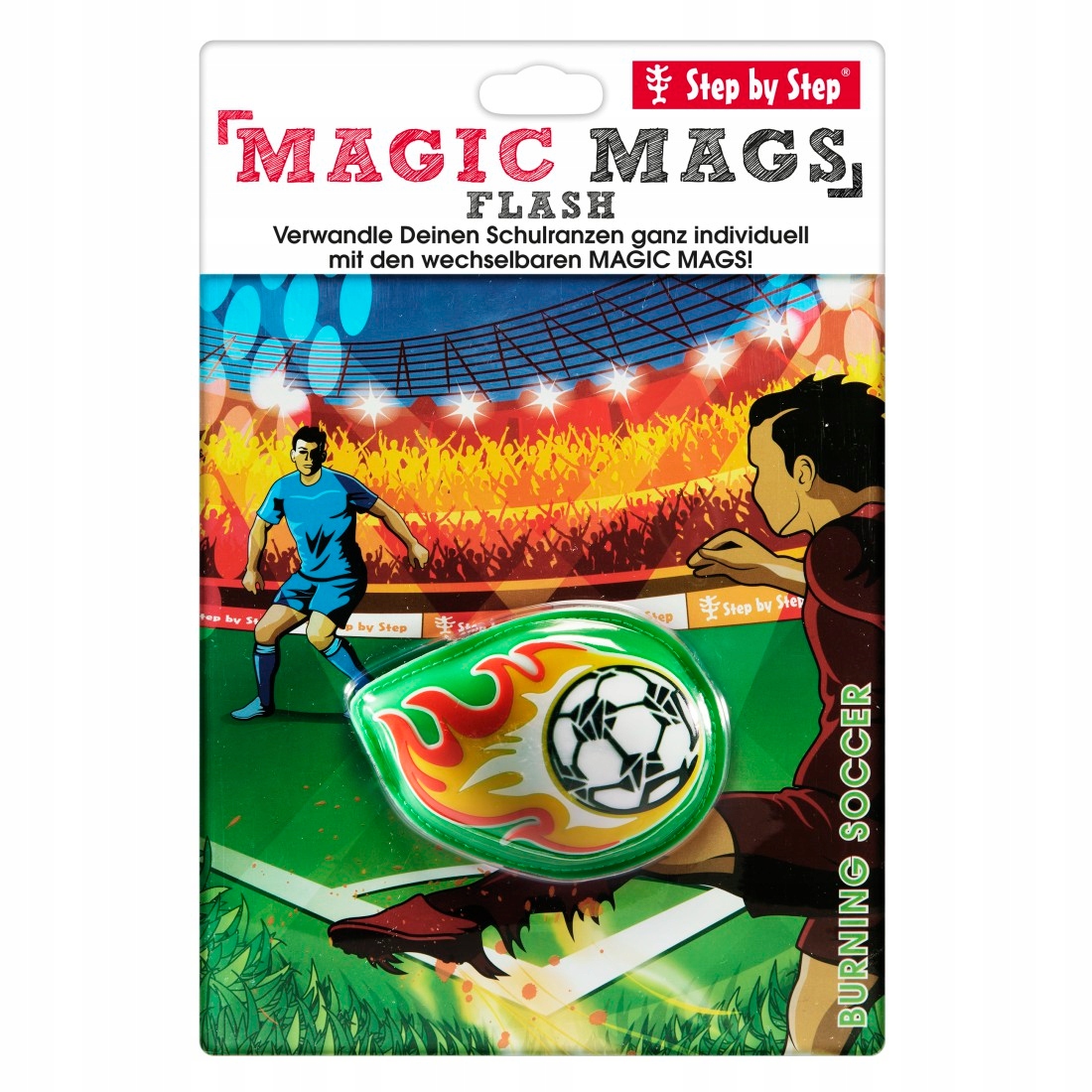 Step by Step Zestaw Element Wymienny Magic Mags Flash 'Burning Soccer' – Nowa jakość w plecakach szkolnych