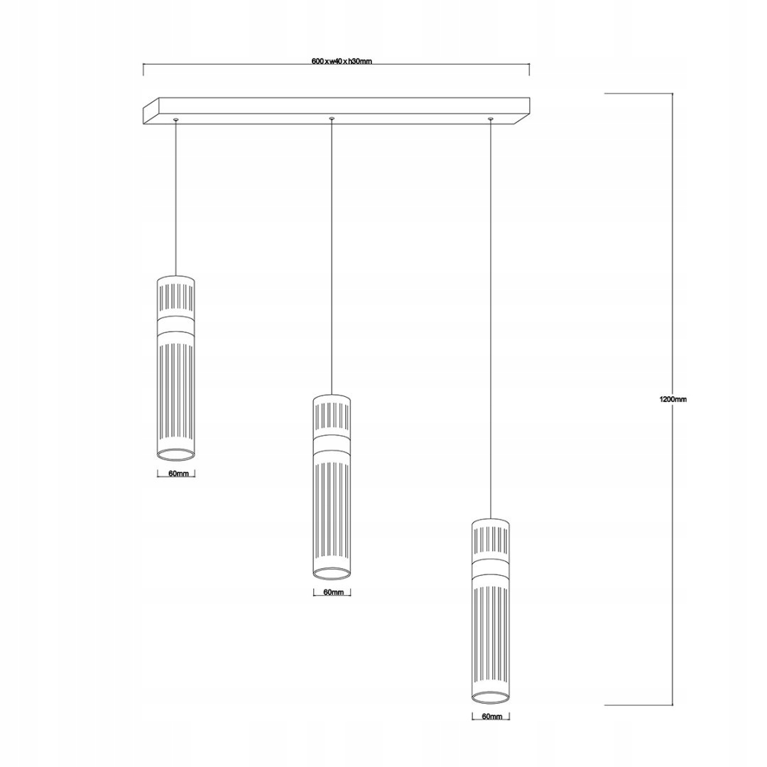 Wymiary lampy: wysokość, szerokość i głębokość