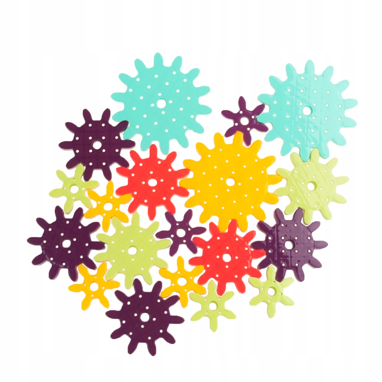 Kolorowe elementy i różnorodność kształtów