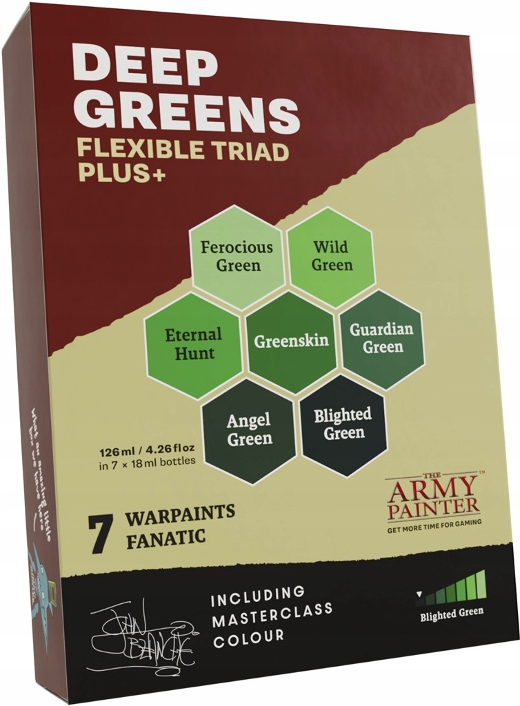 The Army Painter: Flexible Triad PLUS+ - Deep Greens – Idealny zestaw farb do malowania figurek