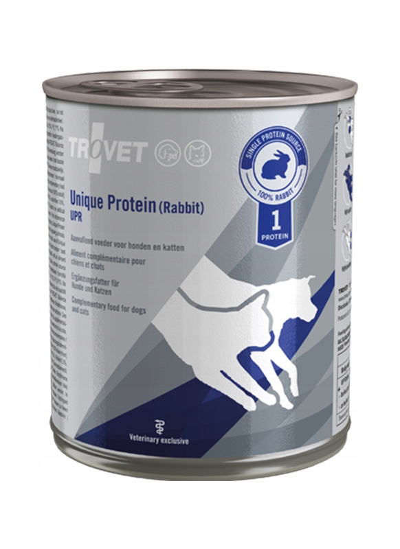 Trovet Unique Protein UPR Królik dla psa i kota puszka 800g – Doskonała mokra karma