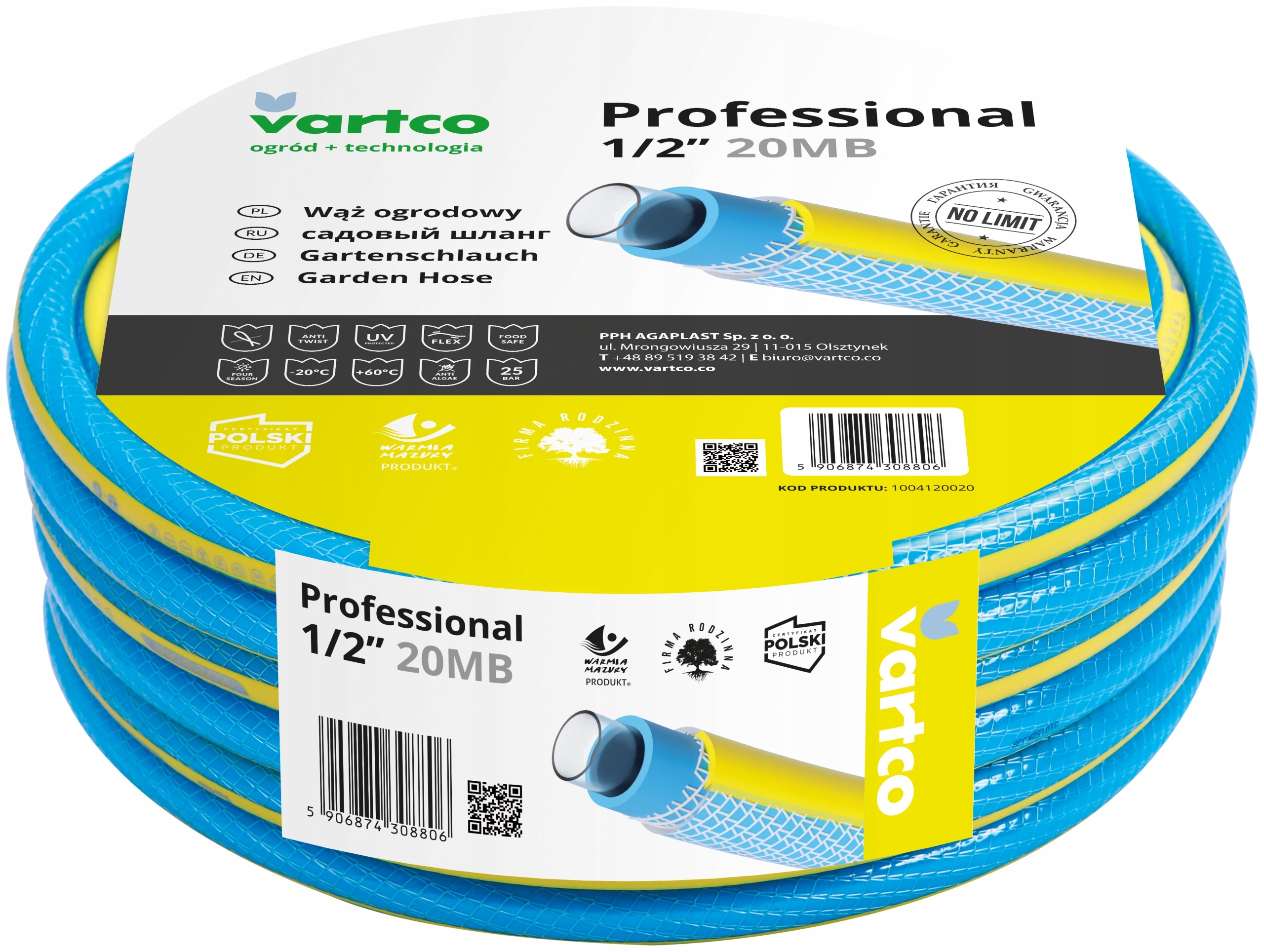 Wąż ogrodowy Vartco Professional 3/4
