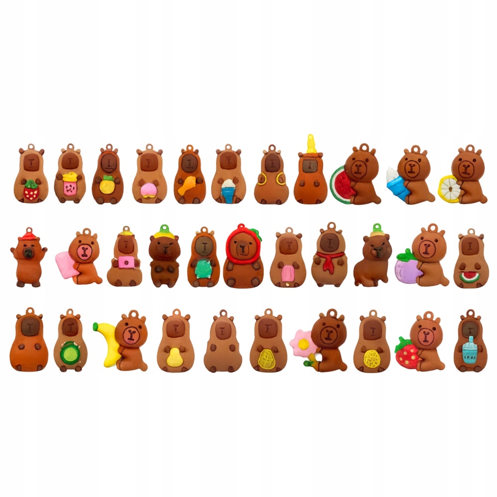 Element zaskoczenia: losowy wzór figurki kapibary