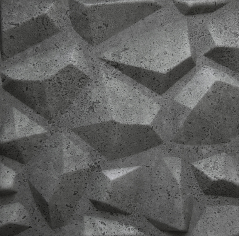 Efekt 3D i imitacja betonu architektonicznego