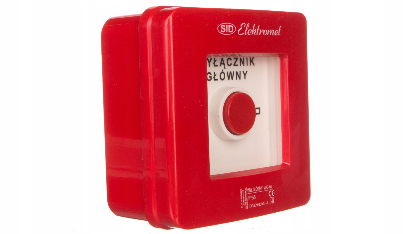 Wyłącznik alarmowy 4Z 12A / Wyłącznik główny IP55 WG-5s 921429 – Niezawodna Ochrona Przeciwpożarowa