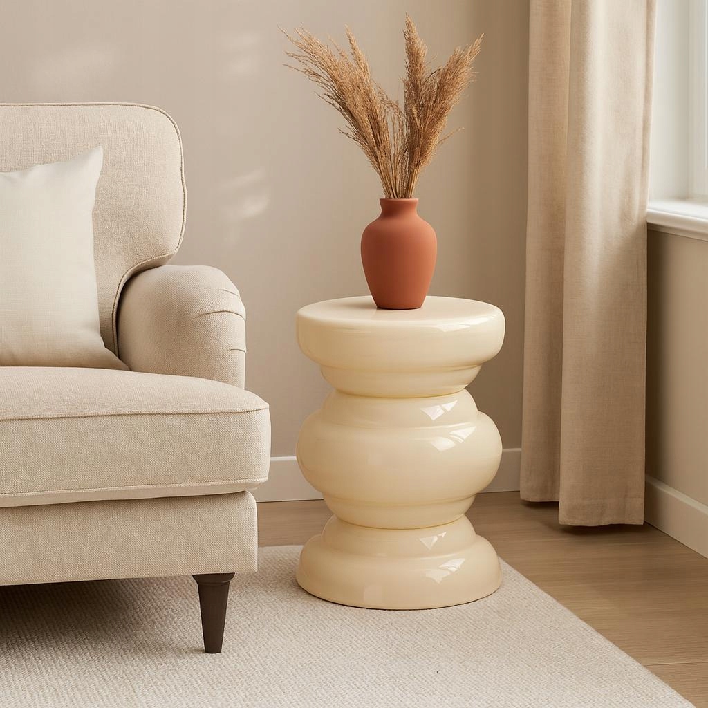 Stylowy design – Béżowa kolorystyka i nowoczesny kształt