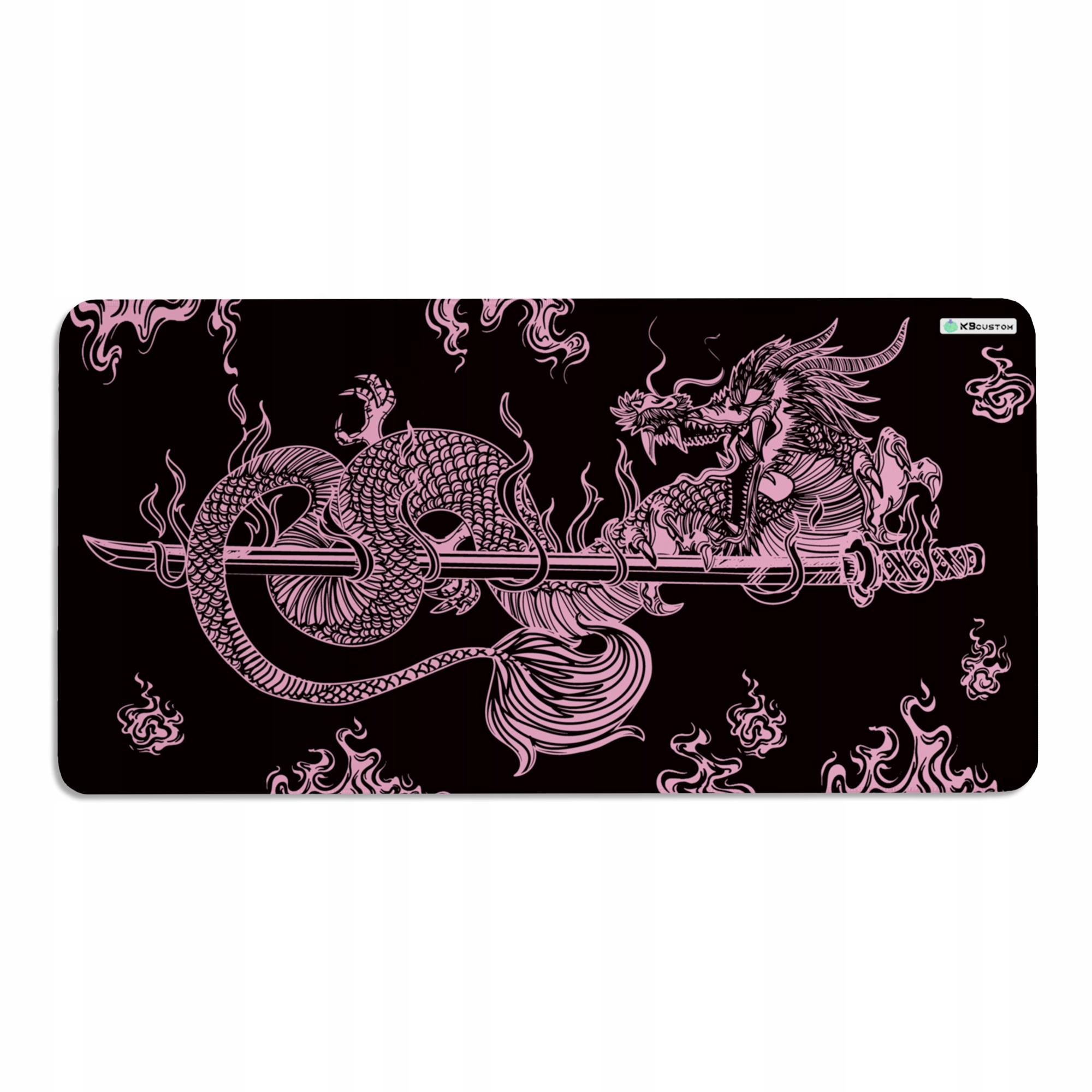 DUŻA PODKŁADKA MATA POD MYSZKĘ MYSZ 120x60cm XXXL KBcustom Biurko Dragon 21 – Komfort i styl w jednym