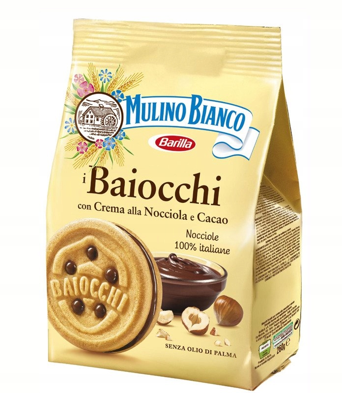 Ciastka z kremem Baiocchi 260g - Mulino Bianco – Doskonała przekąska na każdą okazję
