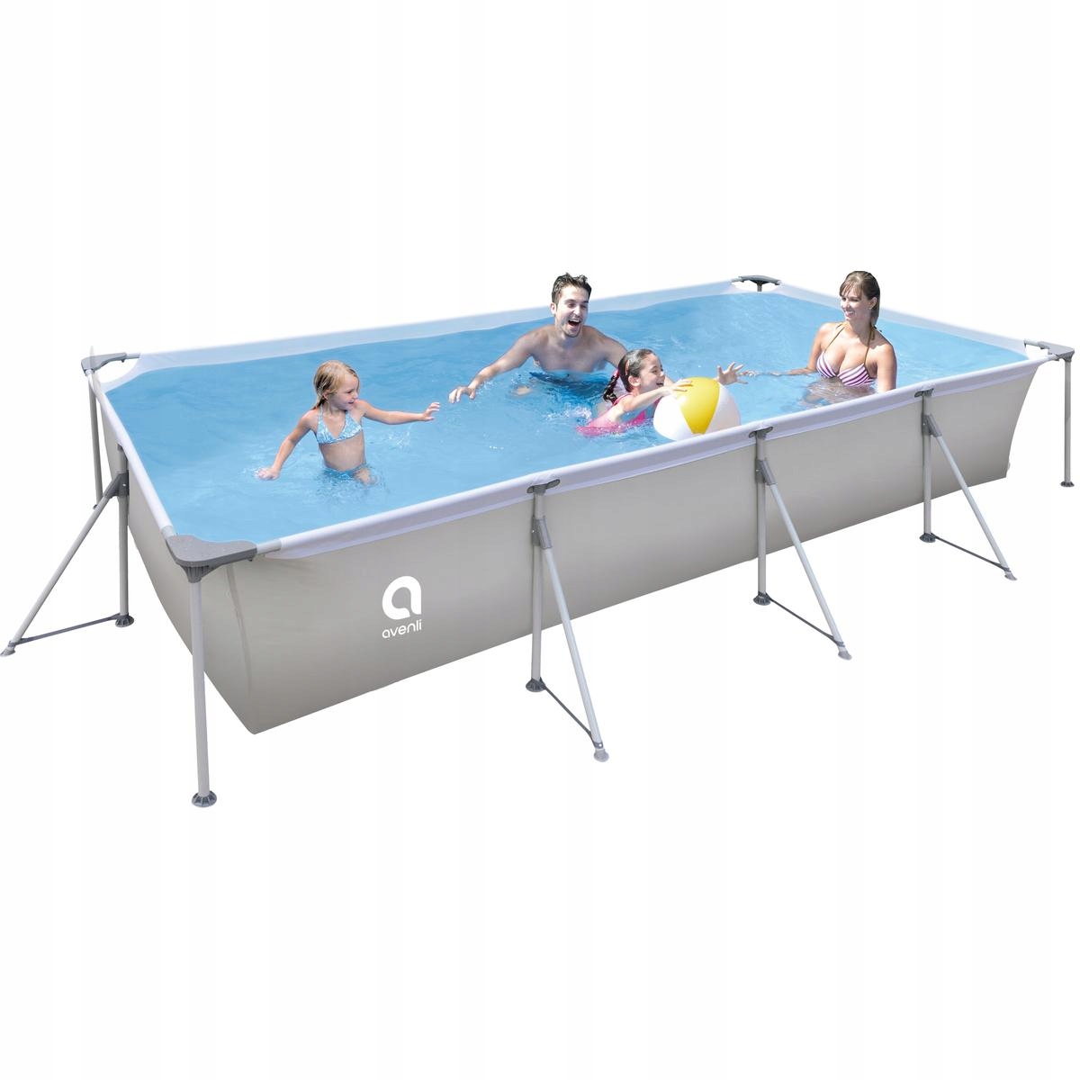 BASEN STELAŻOWY PROSTOKĄTNY SUPER STRONG 394x207x80CM 17723 – Idealny wybór na letnie kąpiele
