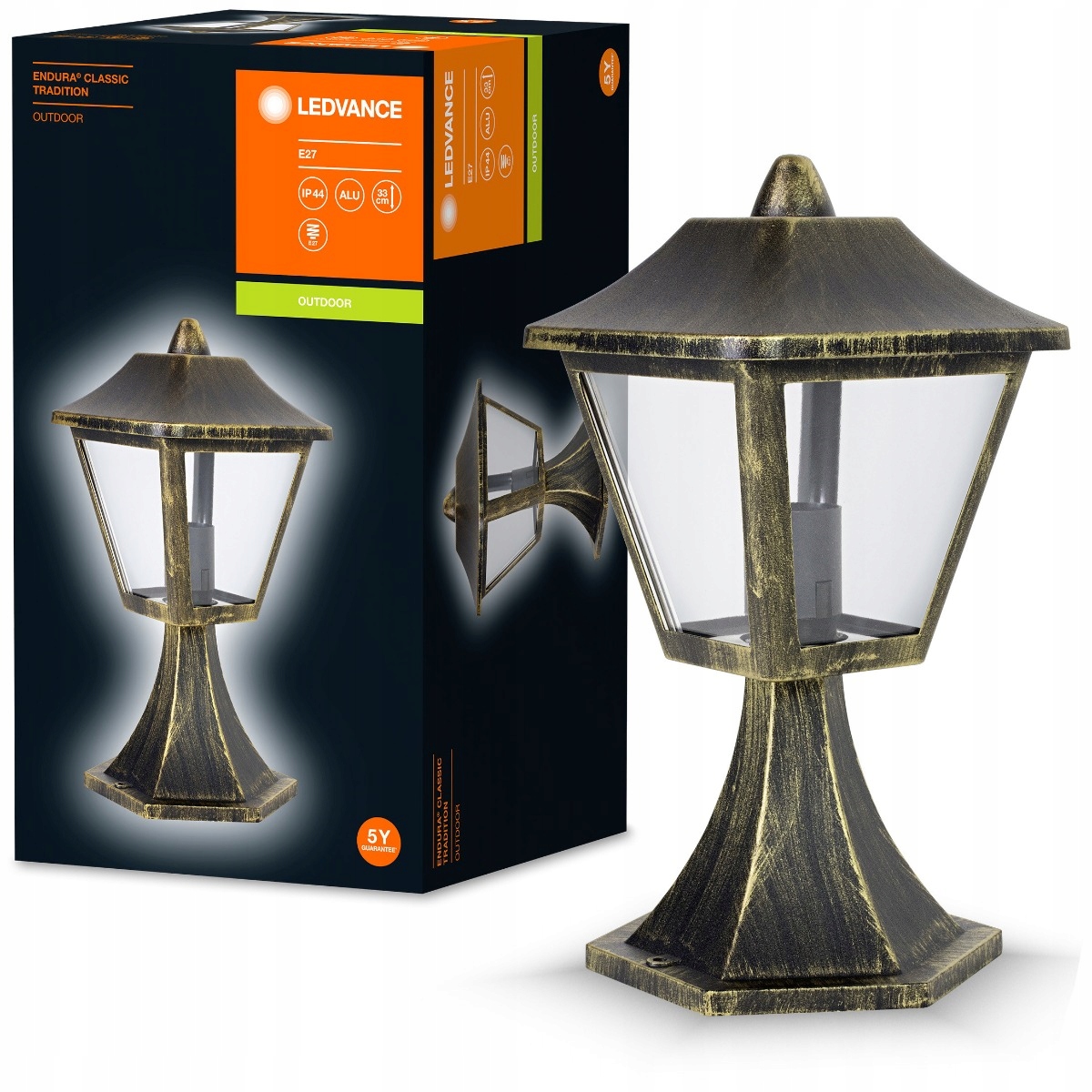 Osram LEDVANCE Lampa Ogrodowa Słupek Zewnętrzny E27 33cm – Idealne oświetlenie dla Twojego ogrodu