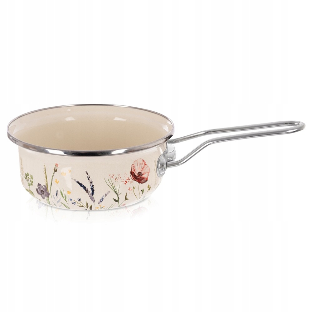 Rondel emaliowany kremowy MAKI 16 cm, 950 ml – Idealny do Twojej kuchni
