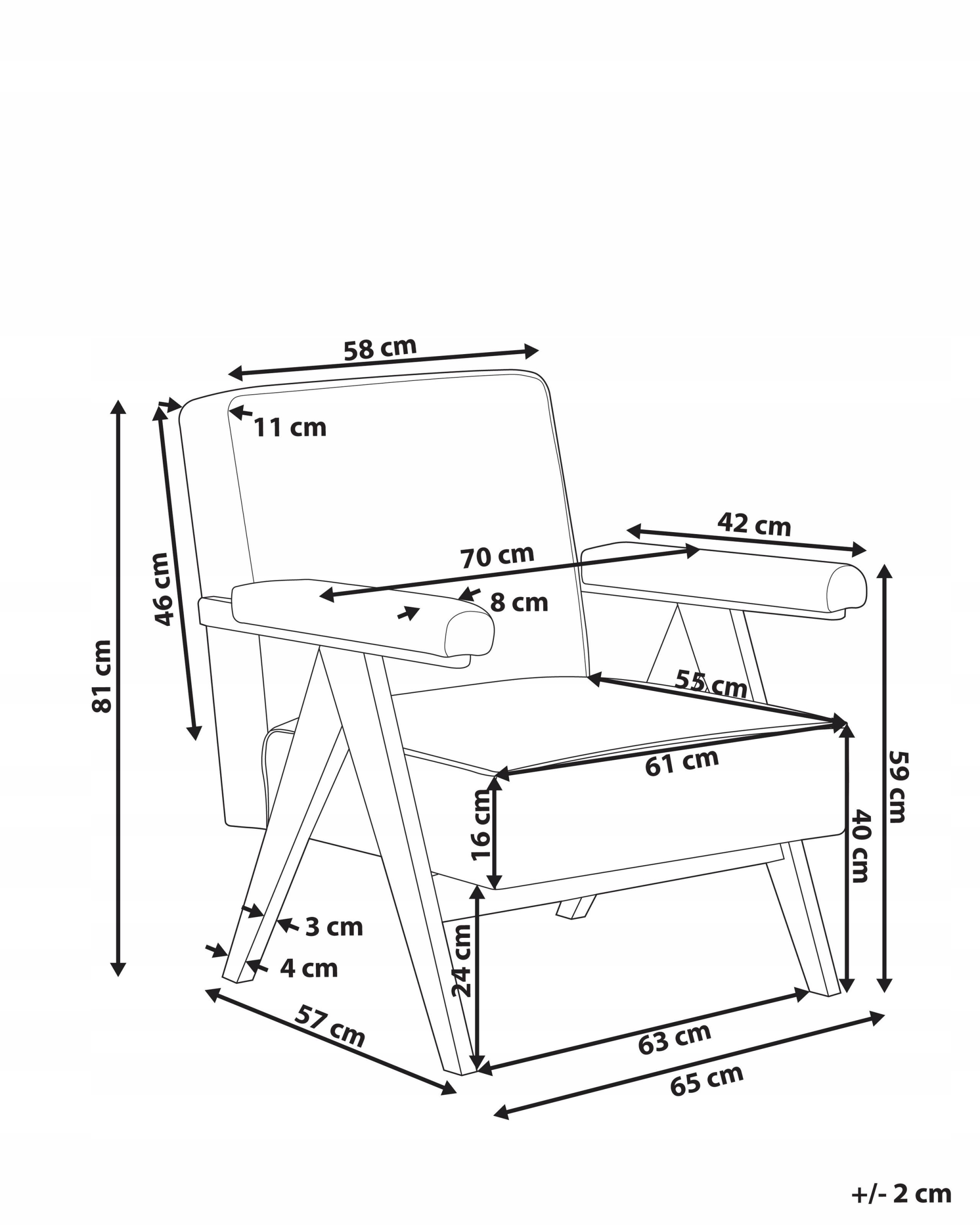 Wymiary i maksymalne obciążenie fotela