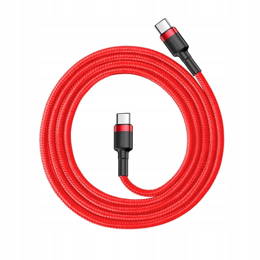 Kabel USB-C - USB-C Baseus 1 m Czerwony (CATKLF-G09) – Wydajność i styl w jednym