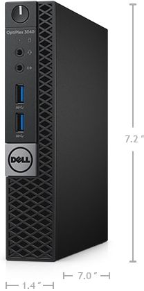 komputer stacjonarny OptiPlex 3040m — Wymiary i waga komputer stacjonarny OptiPlex 3040m — Wymiary i waga