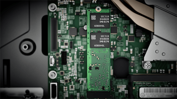 Internal workings of the Lenovo V310z all-in-one.