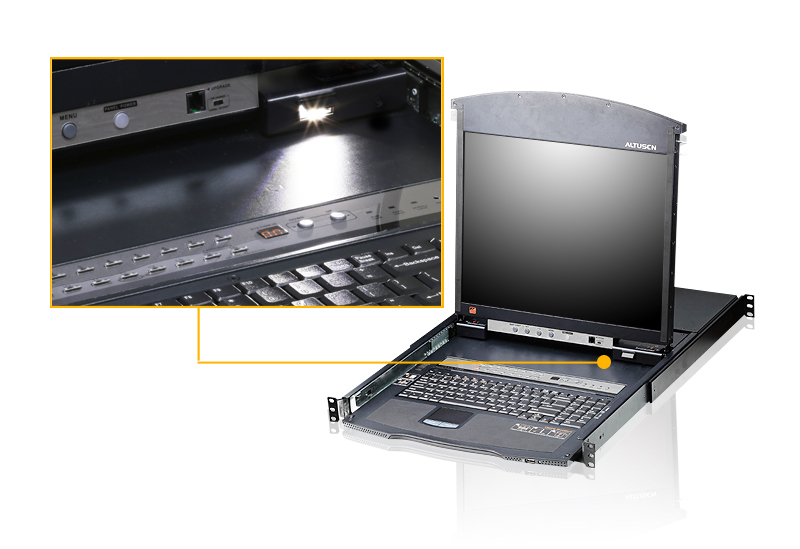 Wbudowany monitor TFT 43 cm z podświetleniem LED