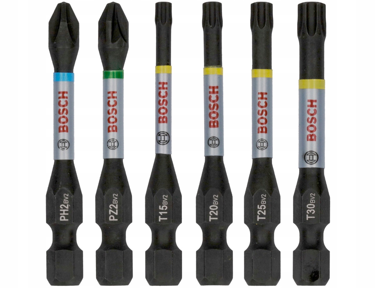 Szeroki wybór końcówek wkręcających – Philips, Pozidriv, Torx