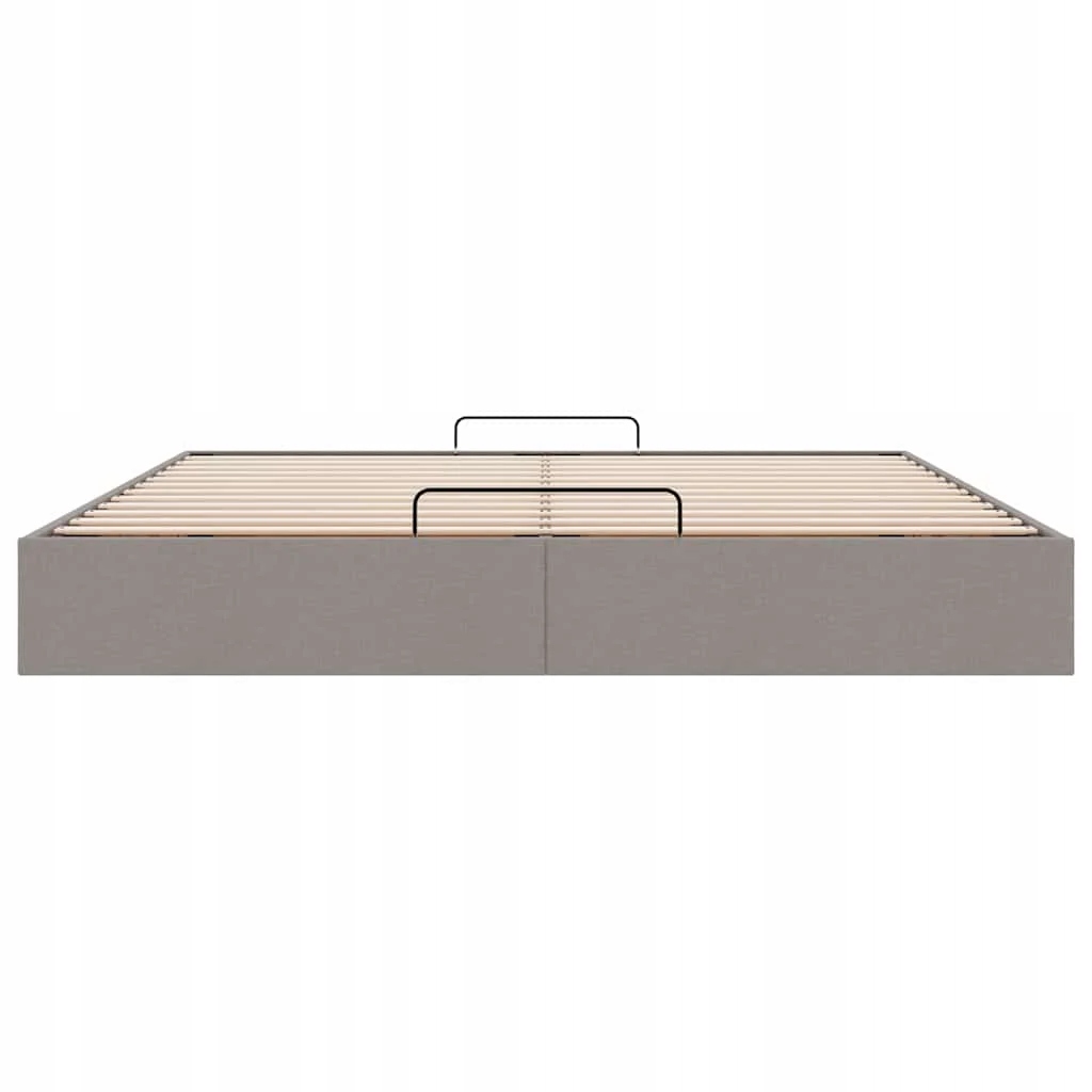 Rama łóżka otomana bez materacem, taupe, 160x200 cm – Nowoczesny styl i funkcjonalność