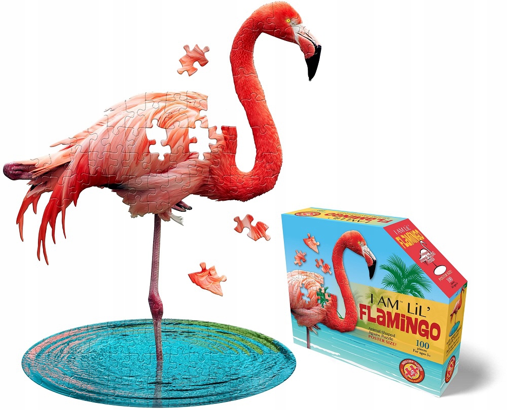 Puzzle konturowe I AM LIL' - Flaming 100 elem. – Wspaniała zabawa dla całej rodziny