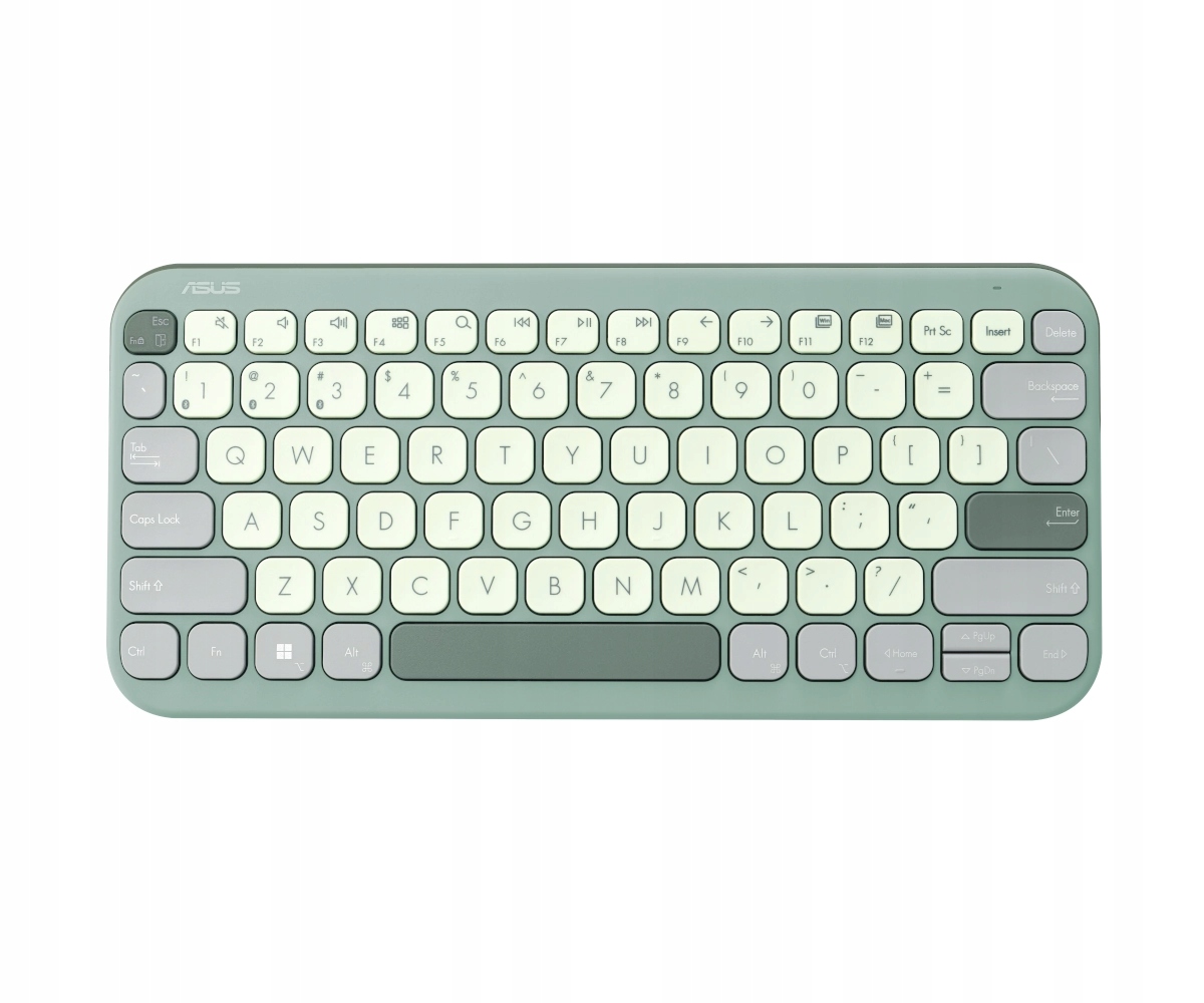 Klawiatura bezprzewodowa ASUS Marshmallow KW100 Szałwiowa – Idealny wybór do biura i domu