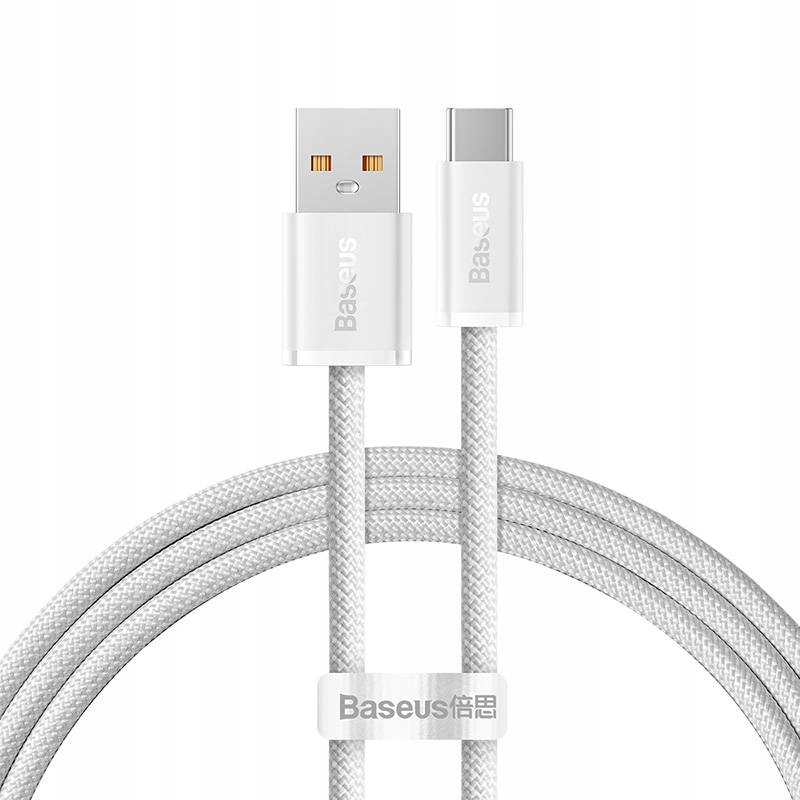 Kabel Baseus Dynamic Series USB-A - USB-C 1 m Biały (CALD000602) – Wysoka jakość i wydajność