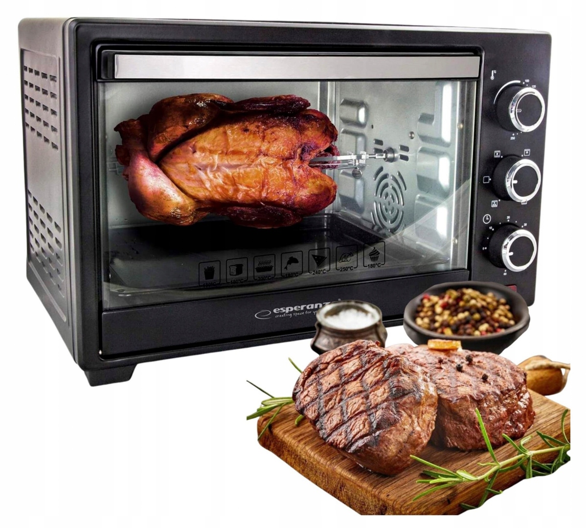 Wydajne funkcje grillowania i konwekcji