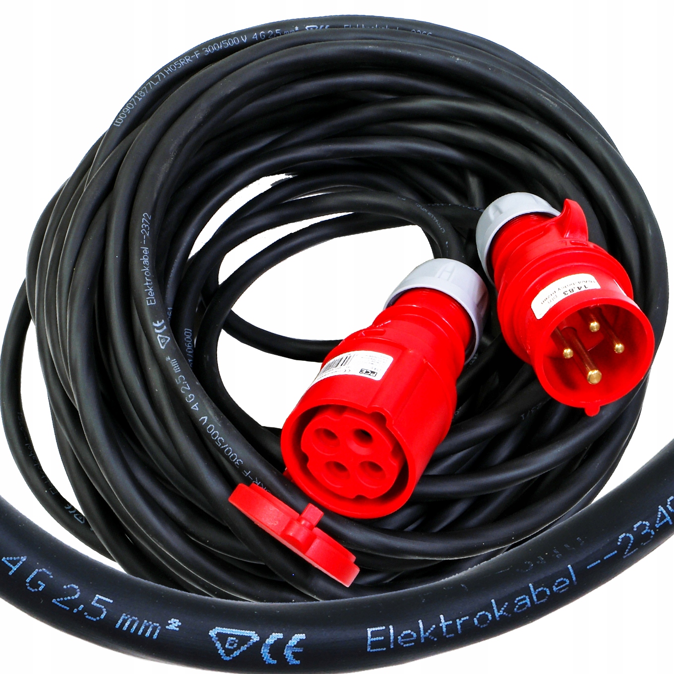 Przedłużacz gumowy Mojeledy OW 4x2,5 z uziemieniem – Idealny do warsztatu i budowy