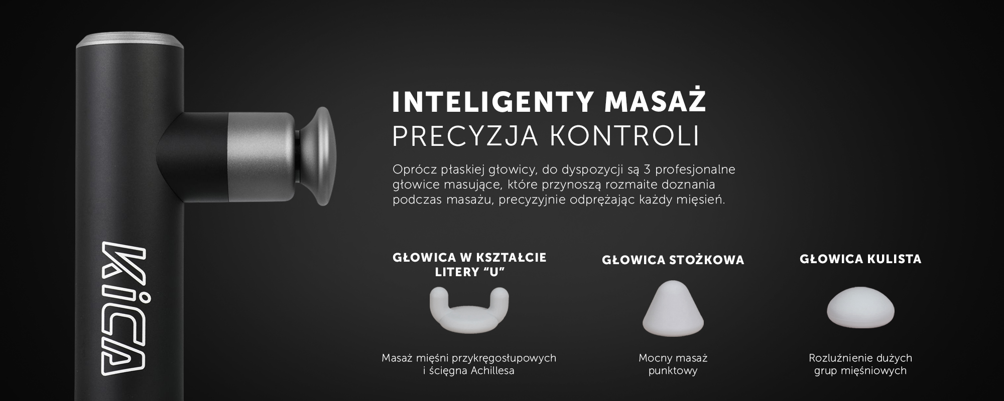 Masażer wibracyjny FeiyuTech KiCA mini 2 - czarny