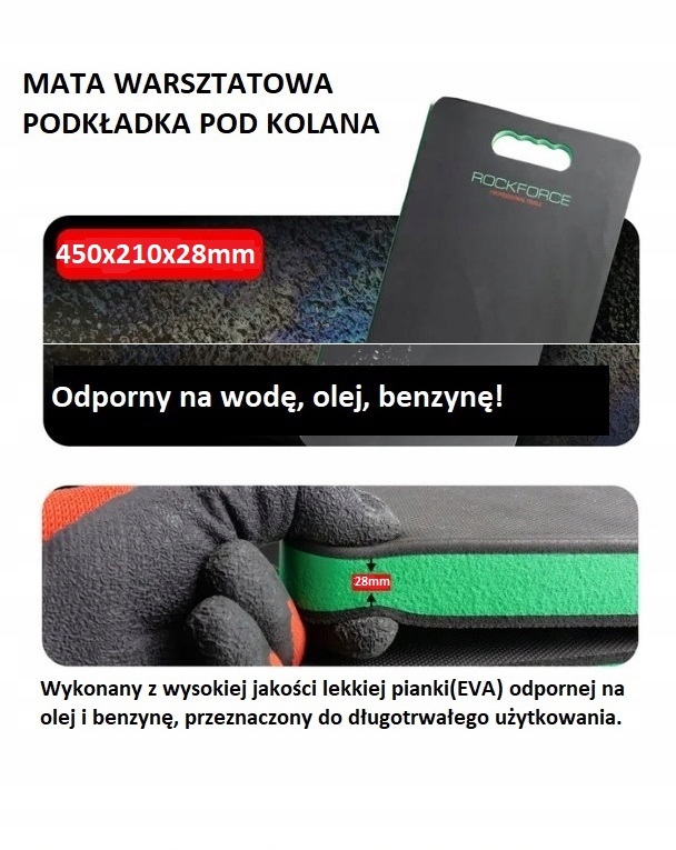 Odporność na olej i benzynę – Idealna do warsztatu i ogrodu