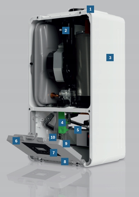 Możliwość komunikacji bezprzewodowej z systemem Bosch EasyControl